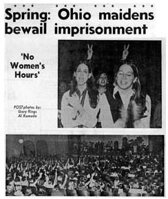 Ohio maidens bewail imprisionment--'No Women's Hours'